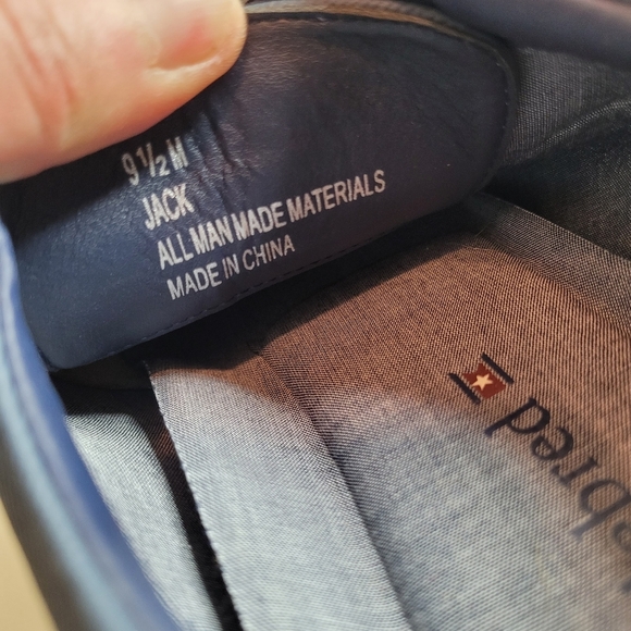 Saddlebred Jack Oxfords Navy Blue Dress Shoes Size Men's 9.5 - Picture 11 of 12